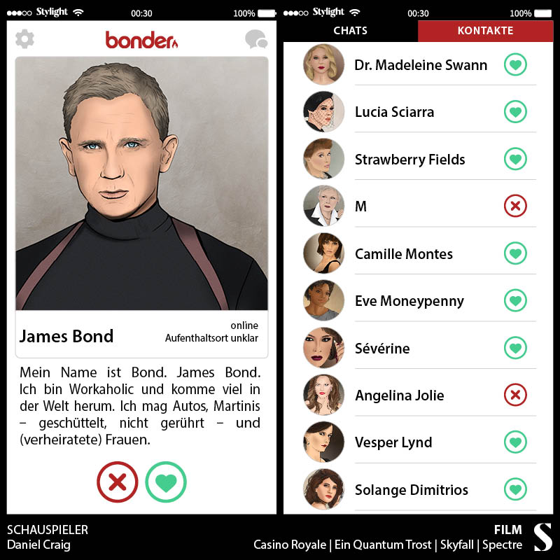 Wenn James Bond Tinder hätte - Profil James Bond