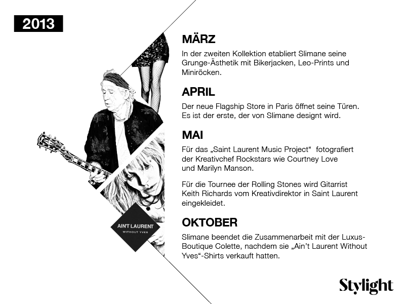 Der Aufstieg von Hedi Slimane bei Saint Laurent Paris im Jahr 2014