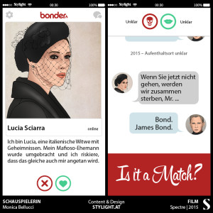 Wenn James Bond Tinder hätte - Profil Lucia Sciarra