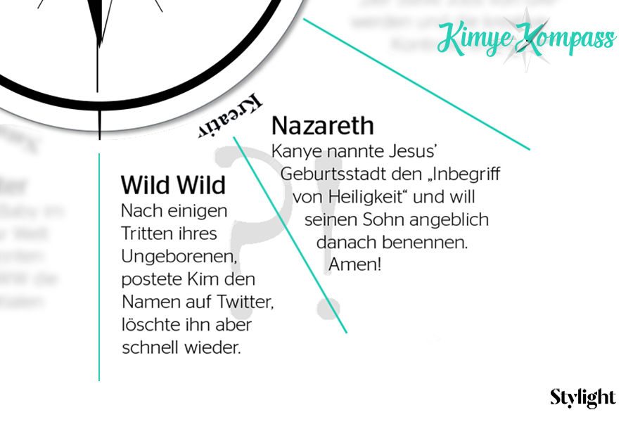 Kimye Kompass - wie wird Kim Kardashian ihr Baby nennen - Variante Kreativ - Stylight