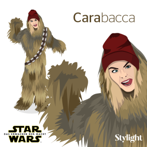 Star Wars Fashionstars Makeover von Cara Delevingne und Chewbacca von Stylight