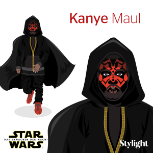 Star Wars Fashionstars Makeover von Kanye West und Darth Maul von Stylight