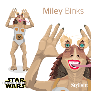 Star Wars Fashionstars Makeover von Miley Cyrus und Jar Jar Binks von Stylight