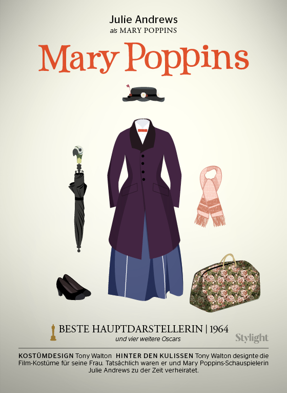 Die 15 besten Filmkostüme in der Geschichte der Oscars mit dem Kostüm zu Mary Poppins