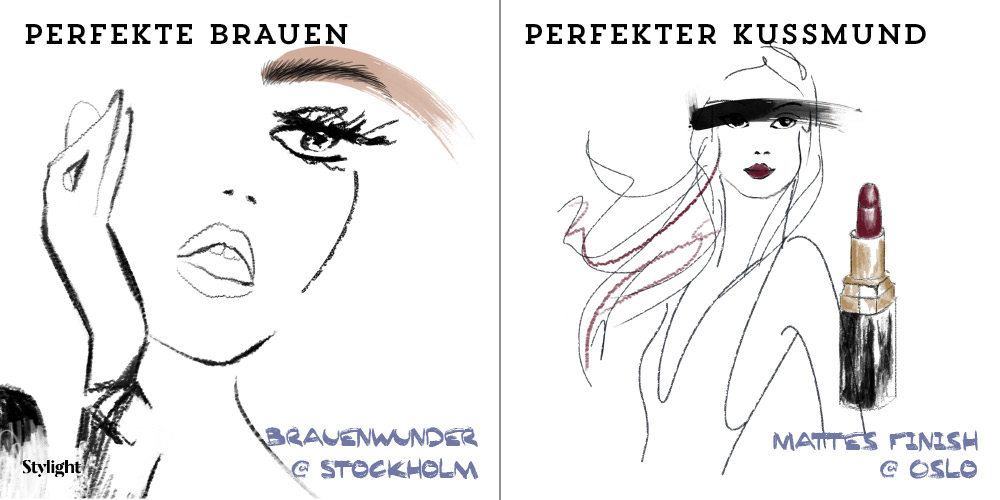 Beautygrafiken zum Stil-Vergleich Oslo vs. Stockholm