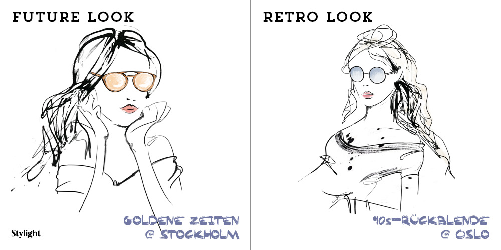 Brillengrafiken zum Stil-Vergleich Oslo vs. Stockholm