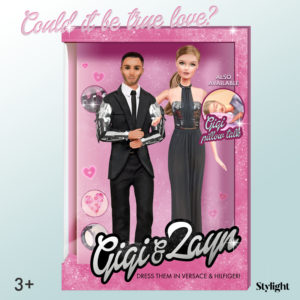 Imaginäre Fashionspielzeuge für Erwachsene mit Gigi und Zayn als Barbie und Ken